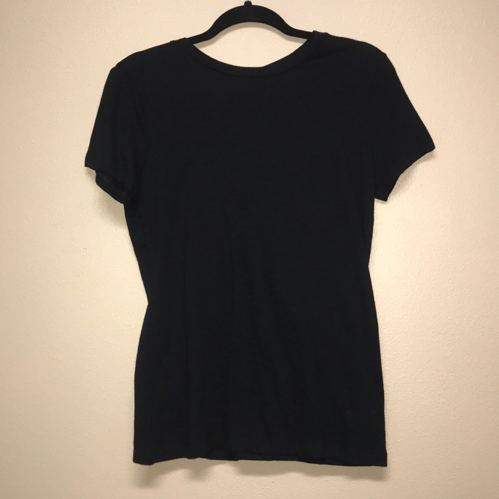 Plain black tee